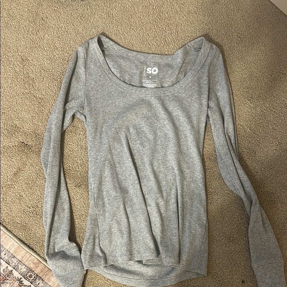 SO Heather Gray Long Sleeve Tee
